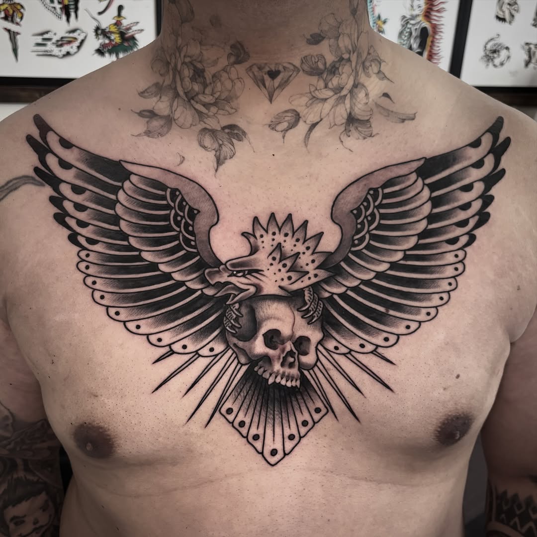 Tattoo by @philhatchetyau โ american_traditional, black_and_grey