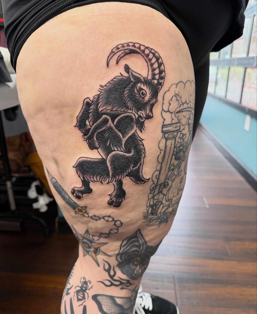 Tattoo by @bugs.n.ink — american_traditional, black_and_grey