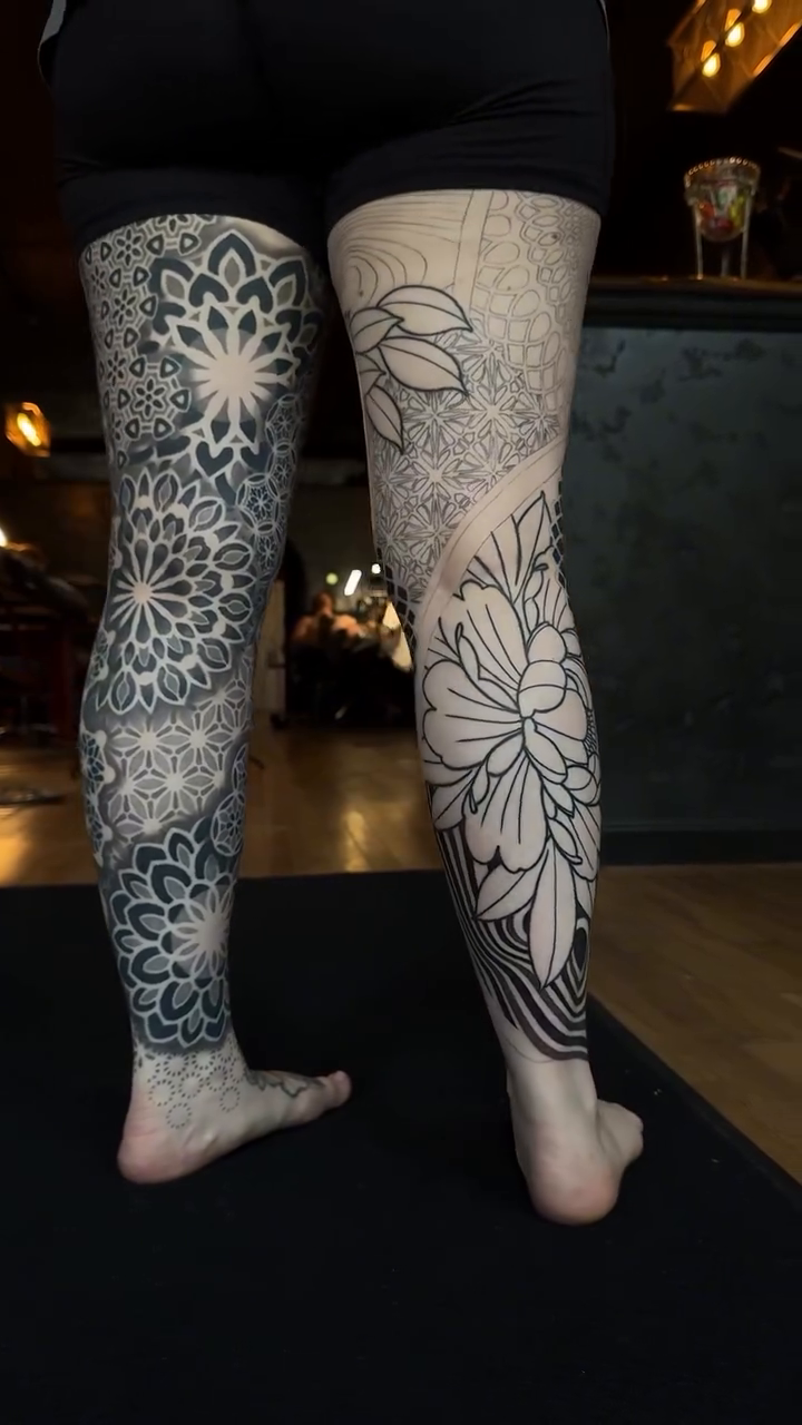 Tattoo by @chrisirvintattoos β geometric, black_and_grey