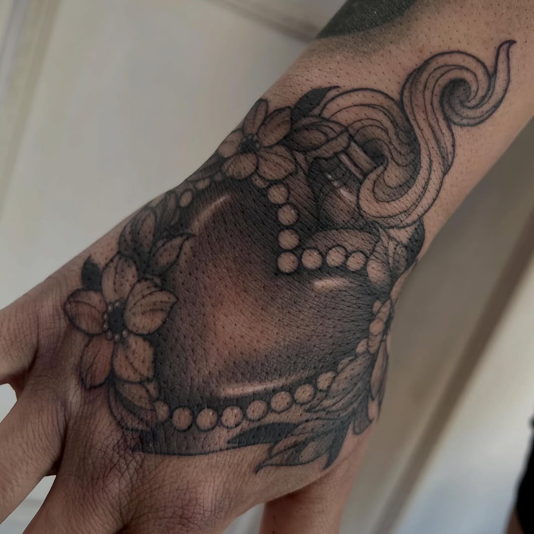 Tattoo by @salem.roth β black_and_grey, ornamental
