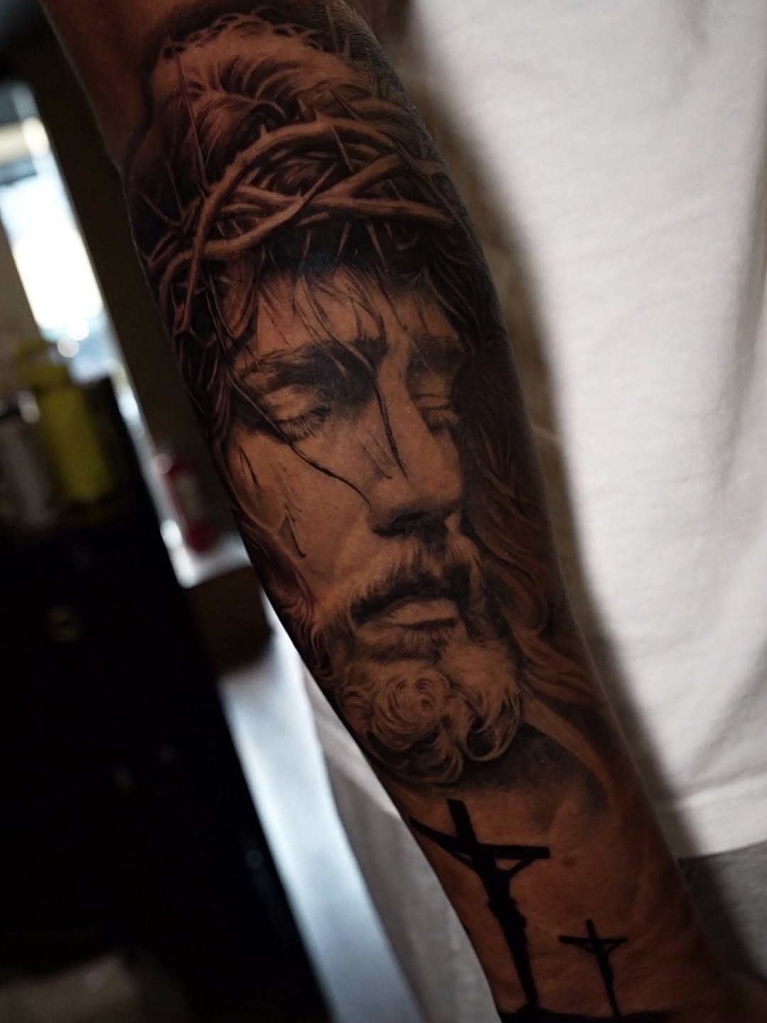 Tattoo by @satchmoe_art — realism, black_and_grey