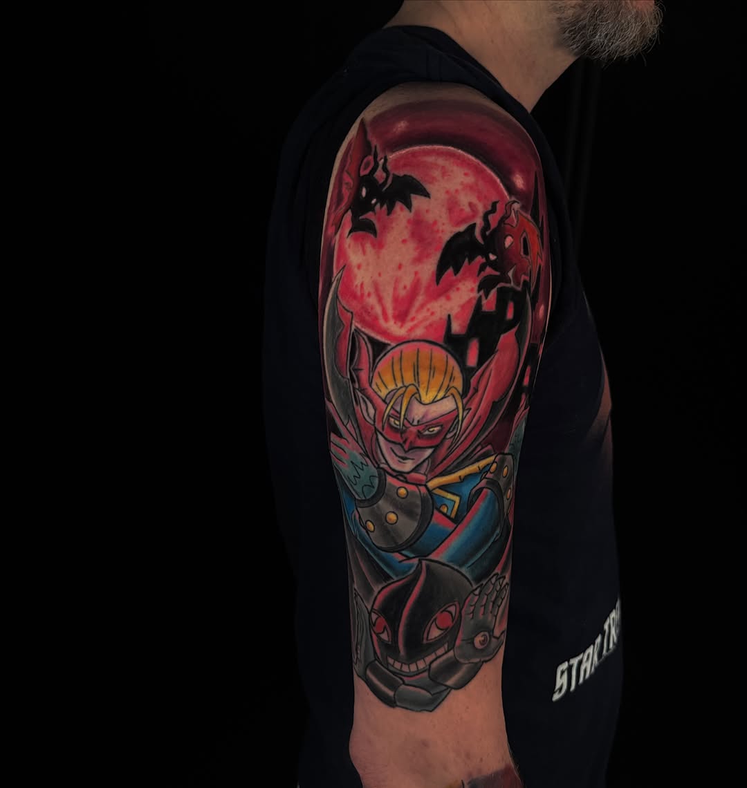 Tattoo by @sideshow_artist — new_school, anime