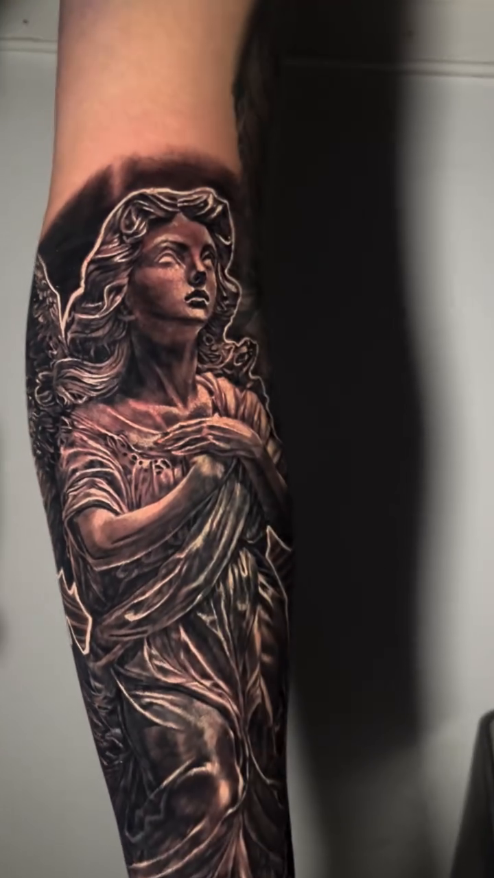 Tattoo by @stacytattooer — realism, black_and_grey