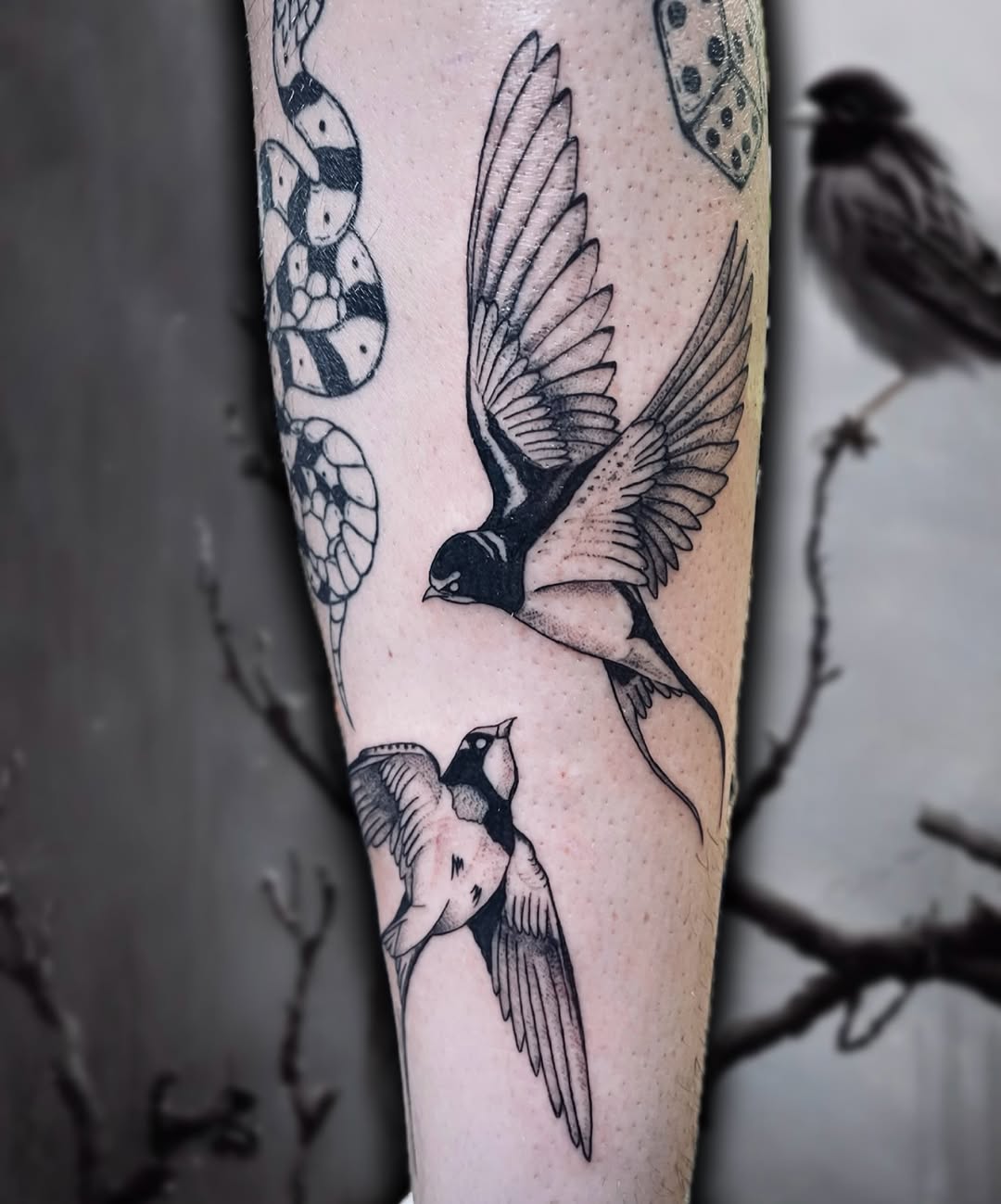 Tattoo by @theghouligan โ american_traditional, black_and_grey