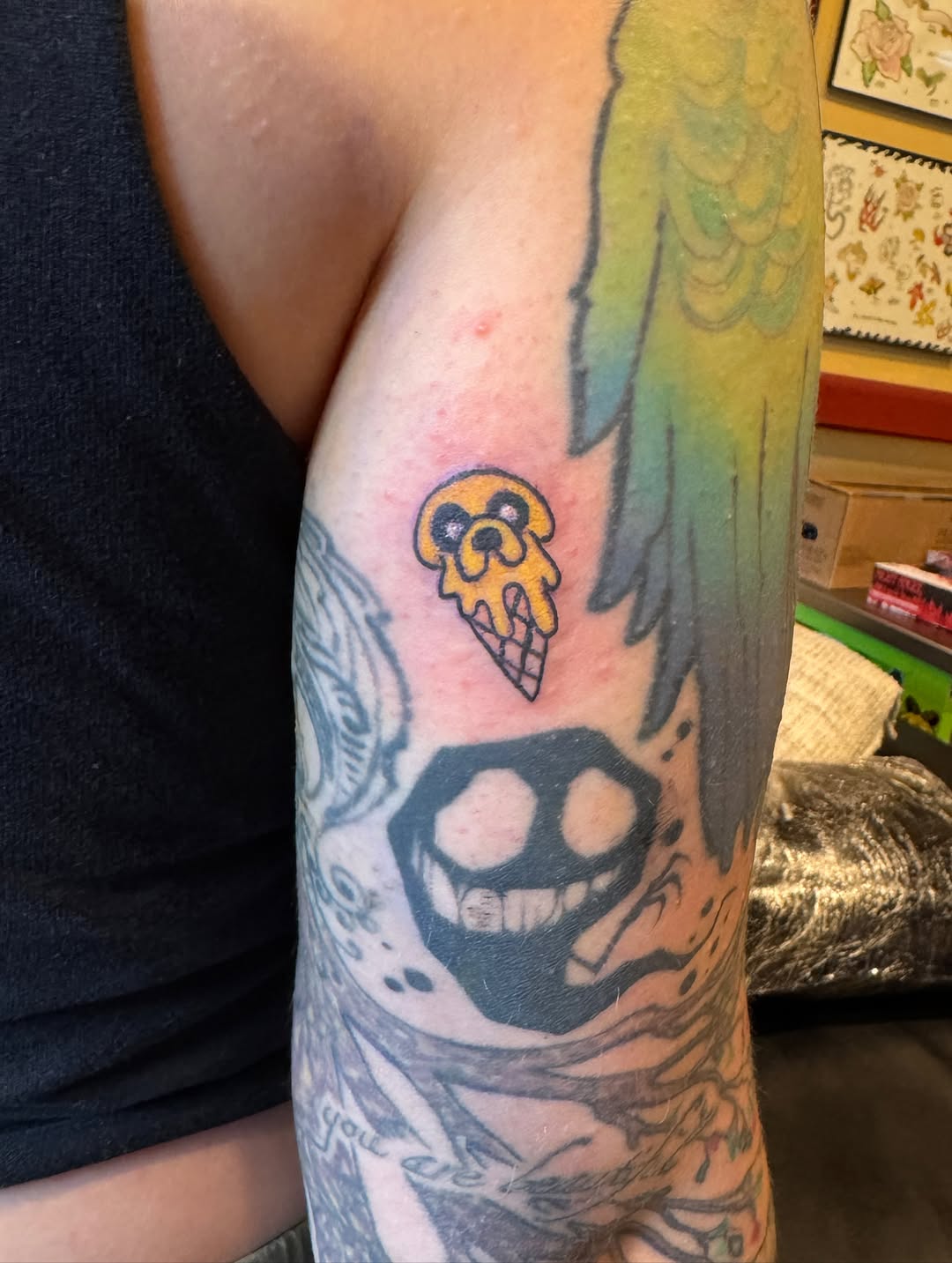 Tattoo by @cam.feraltattoos — new_school, anime