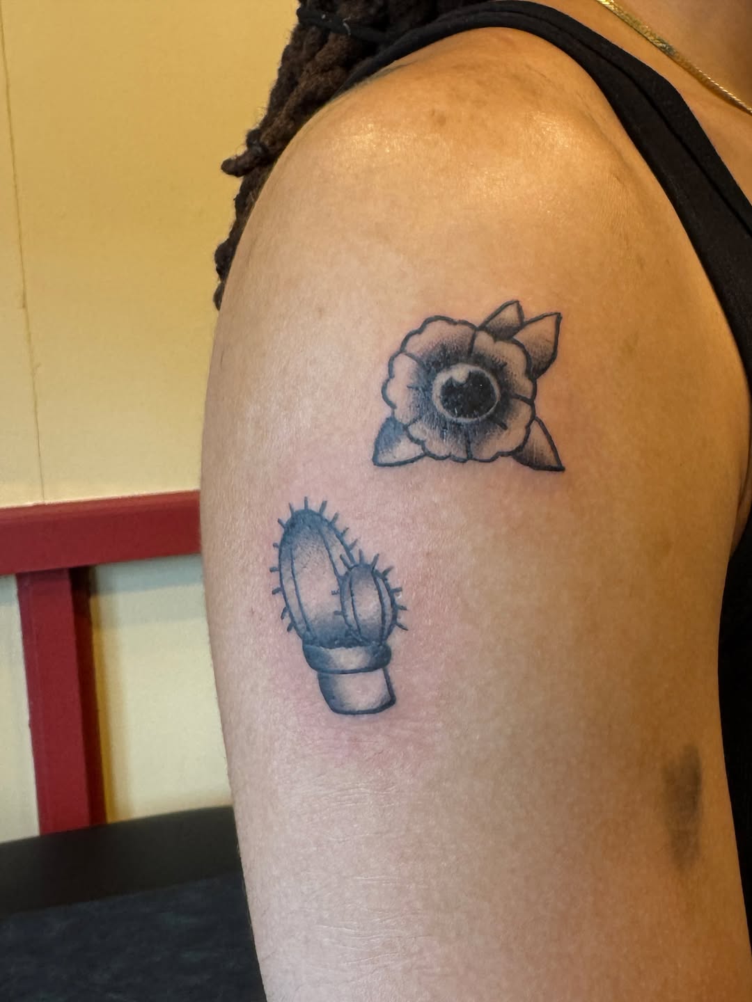 Tattoo by @cam.feraltattoos — black_and_grey, fine_line