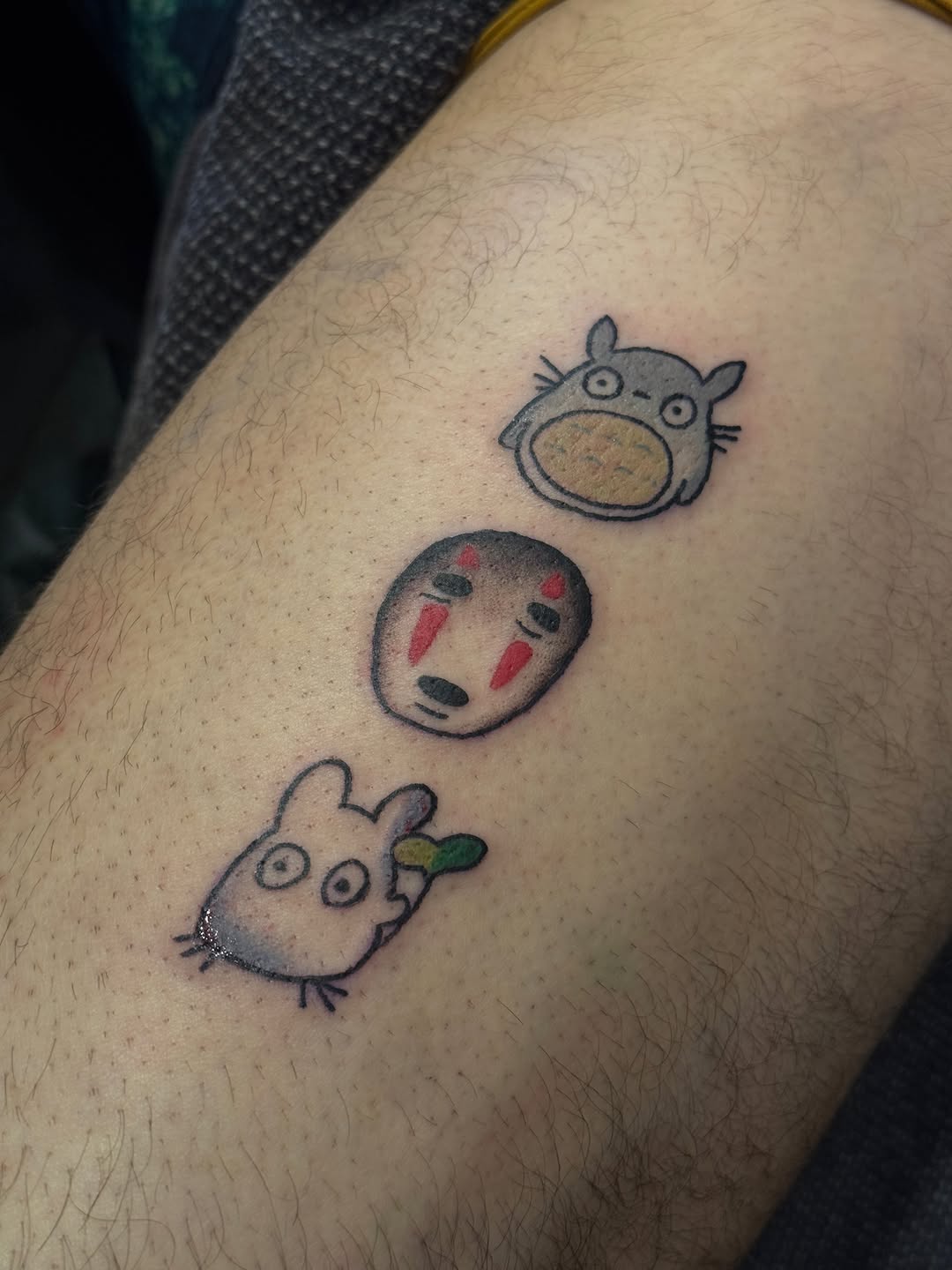 Tattoo by @cam.feraltattoos — anime, fine_line