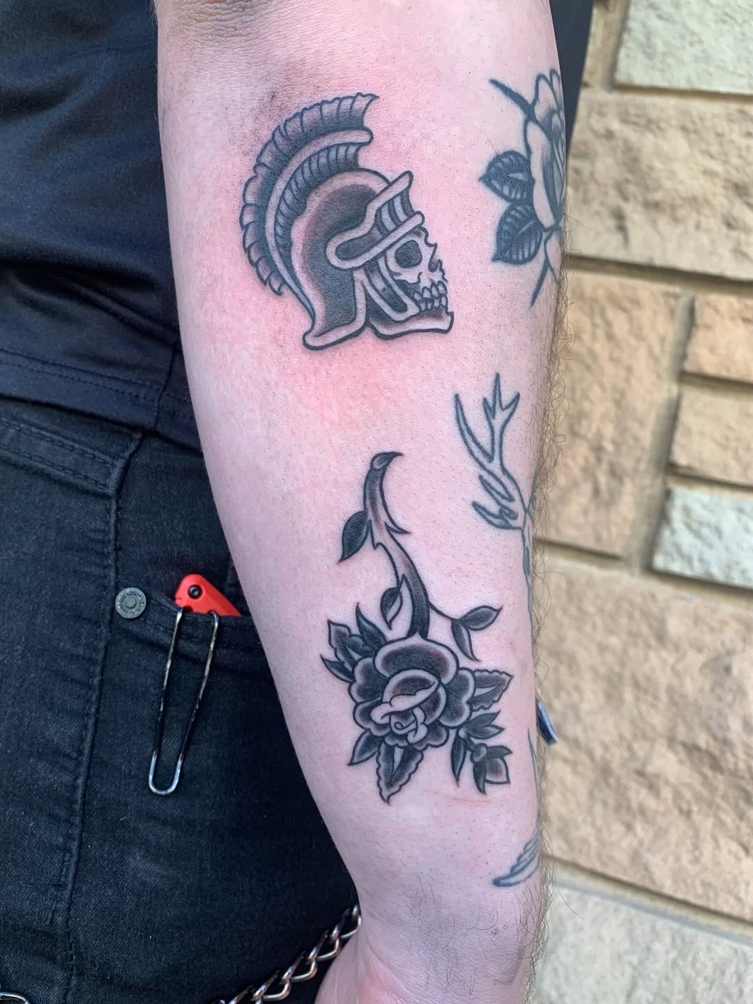 Tattoo by @beehemothtattoo — american_traditional, black_and_grey
