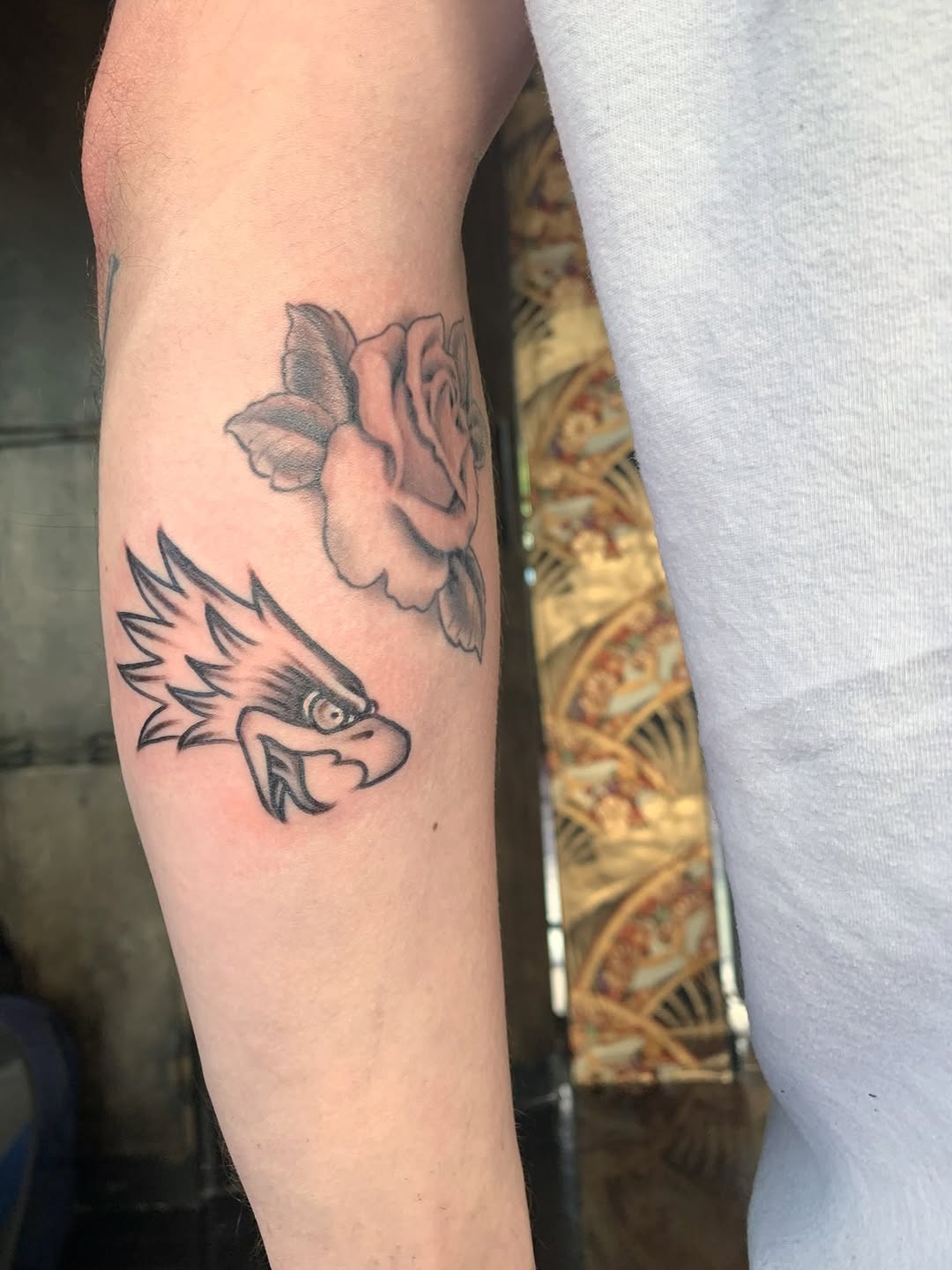 Tattoo by @beehemothtattoo — american_traditional, black_and_grey