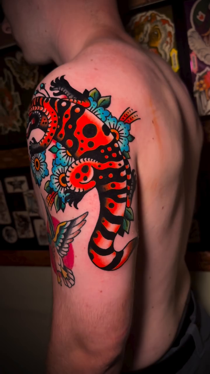 Tattoo by @dannyreistattoo — american_traditional, neo_traditional