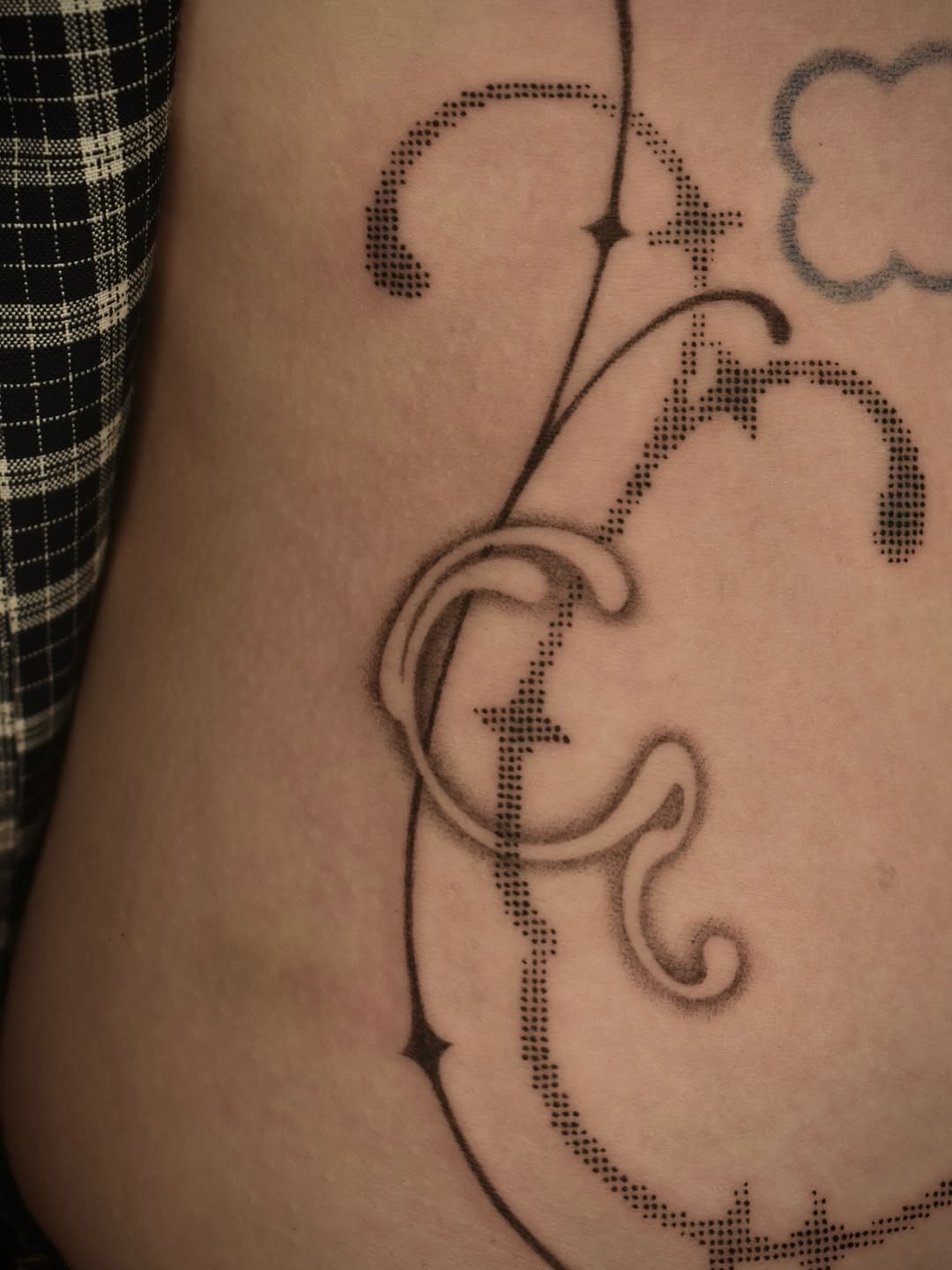 Tattoo by @hanmi.ink — dotwork, ornamental
