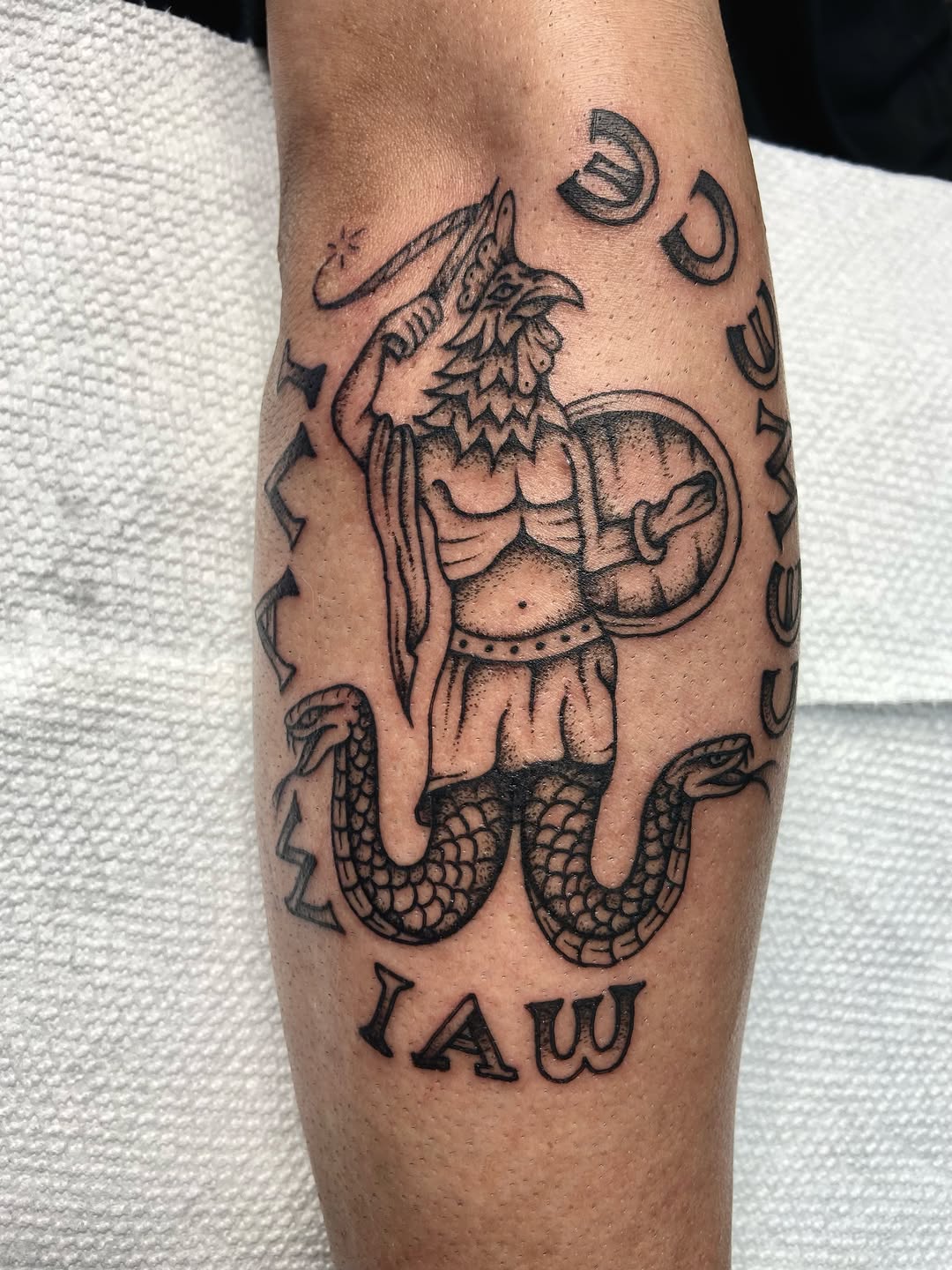 Tattoo by @ryansflashstash — american_traditional, lettering_script