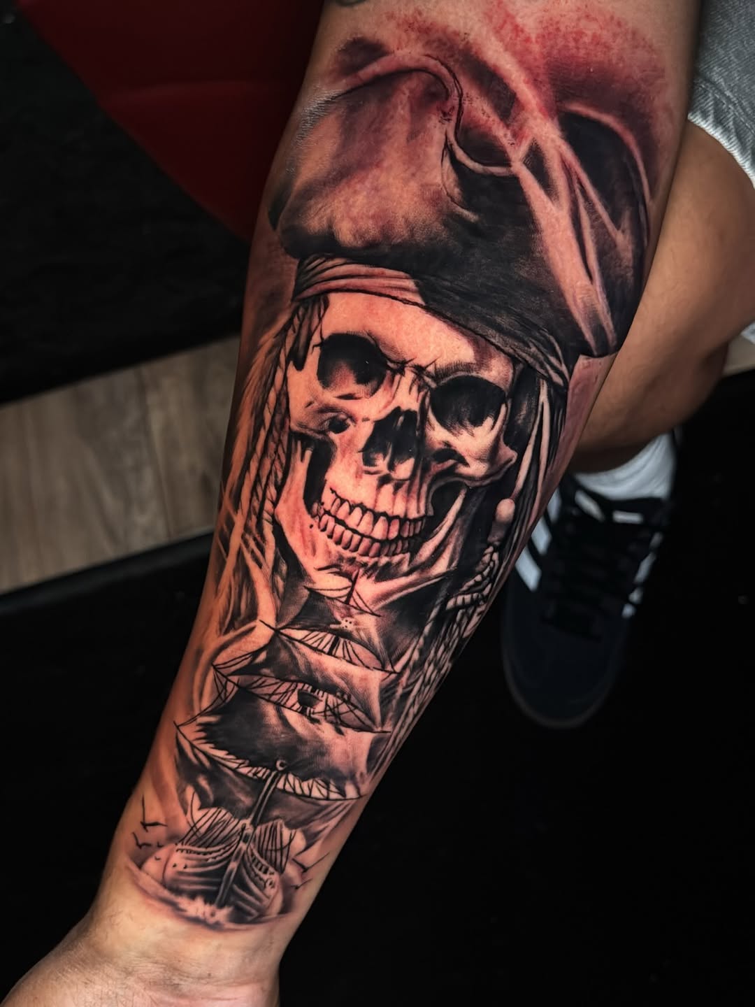 Tattoo by @crea8tive_director โ realism, black_and_grey