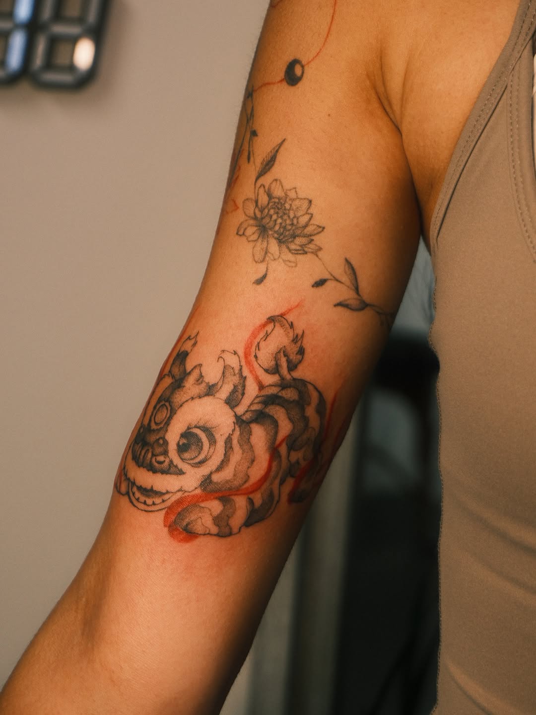 Tattoo by @inksby.thi โ black_and_grey, illustrative