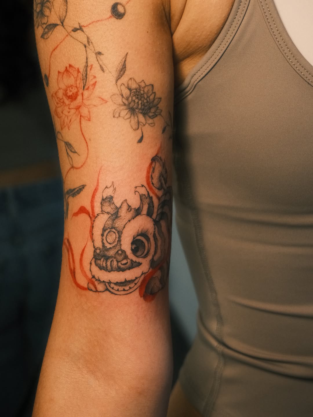 Tattoo by @inksby.thi โ black_and_grey, illustrative