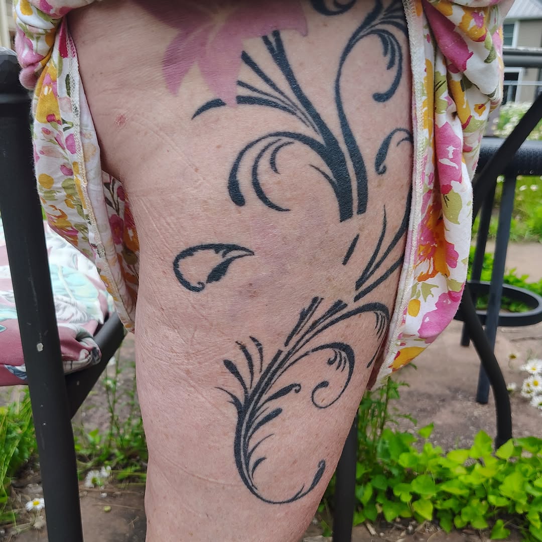 Tattoo by @sever.sinner — ornamental, blackwork