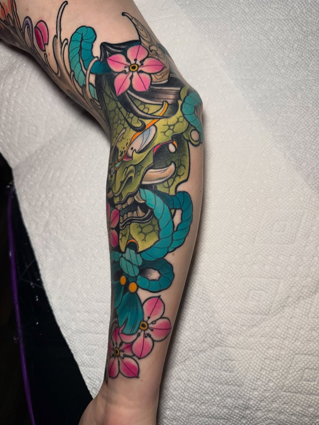 Tattoo by @taylormillstattoos — japanese_irezumi, neo_traditional
