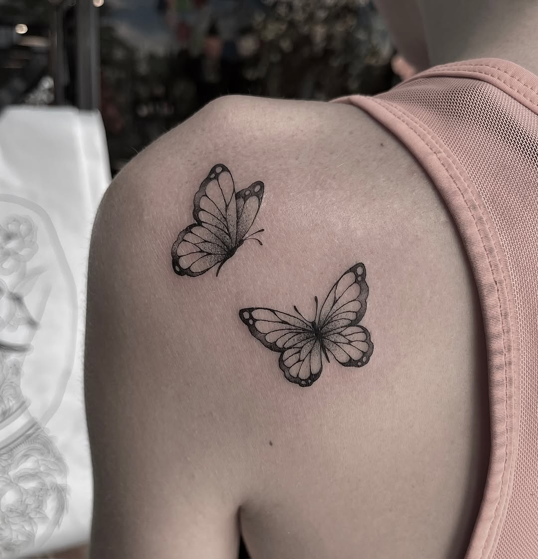 Tattoo by @raineydaytattoos — fine_line, black_and_grey