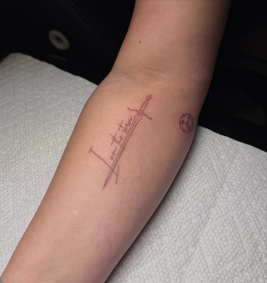 Tattoo by @petiteink_ — lettering_script, fine_line