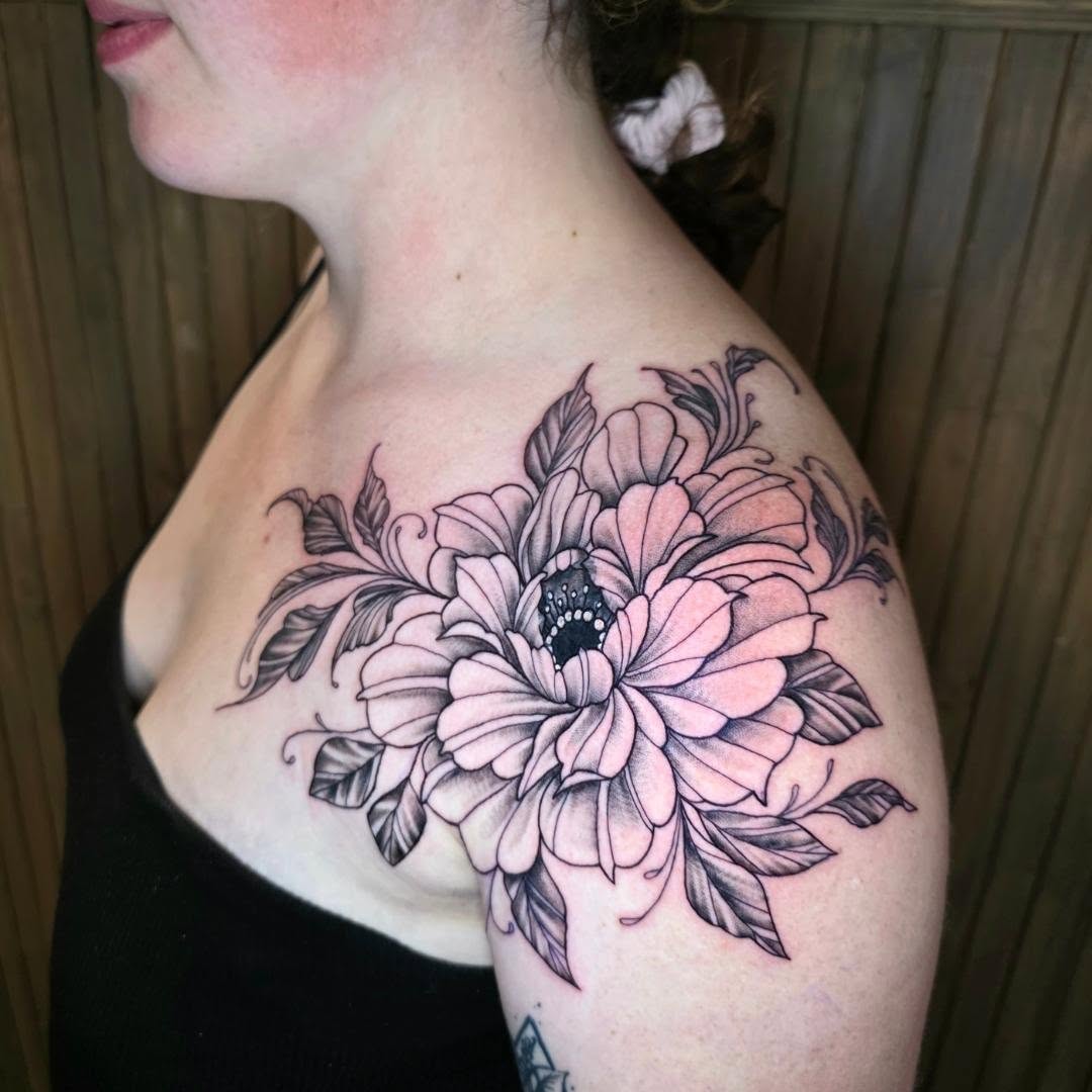 Tattoo by @ninas.tattoos_and.art — black_and_grey, ornamental