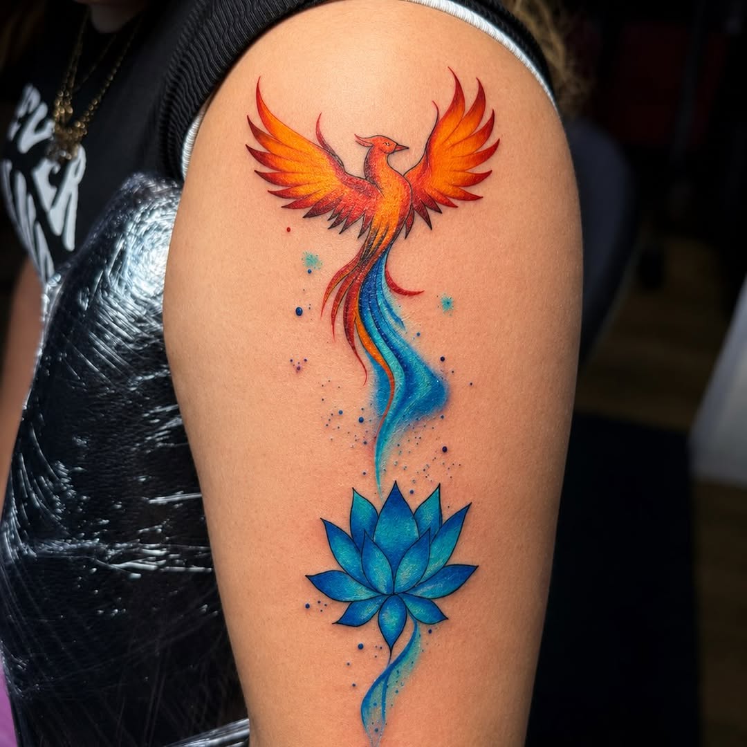 Tattoo by @dayse_ink — watercolor, realism