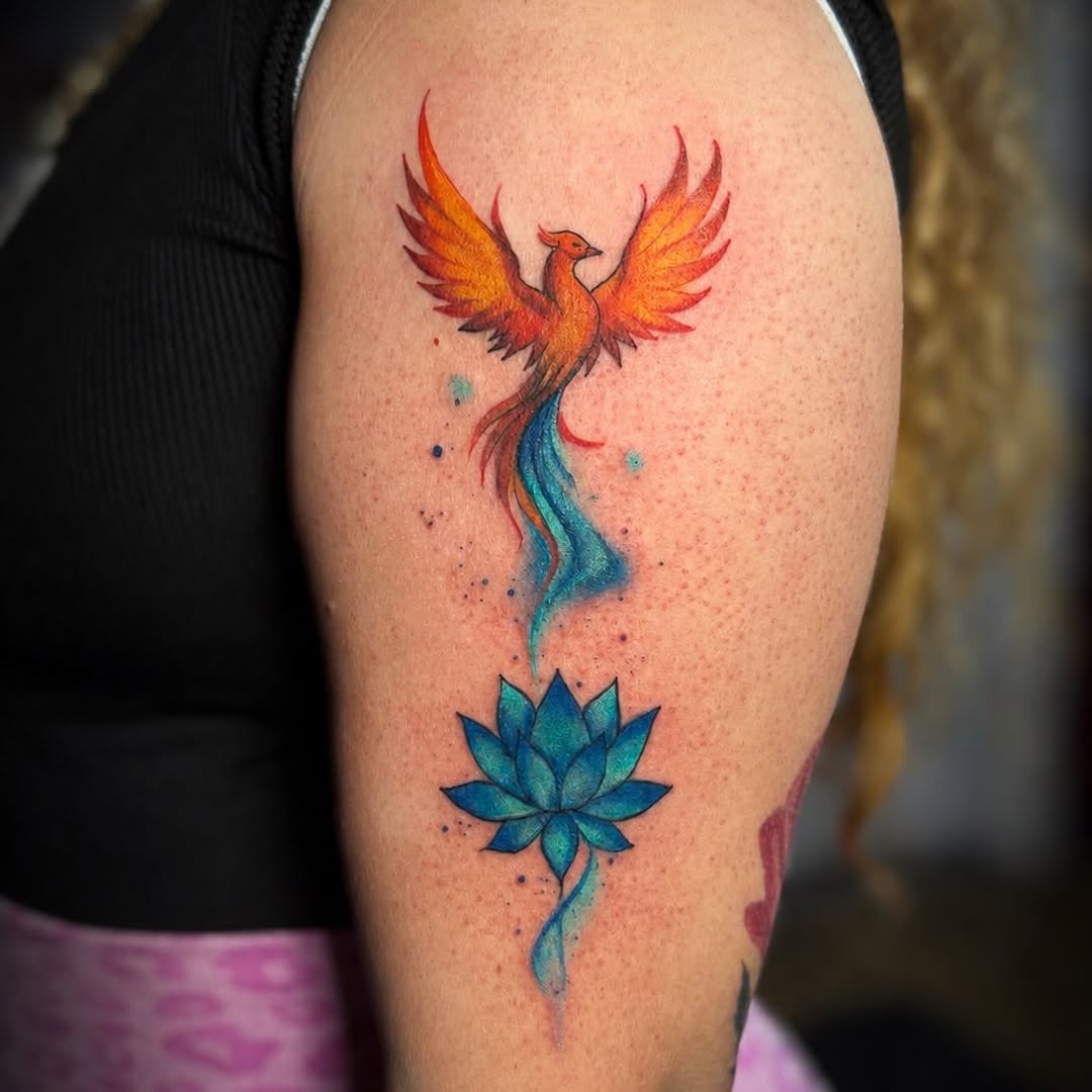 Tattoo by @dayse_ink — watercolor, realism
