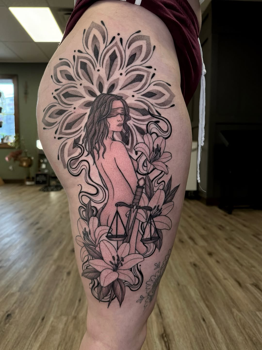 Tattoo by @copaceticink โ black_and_grey, ornamental