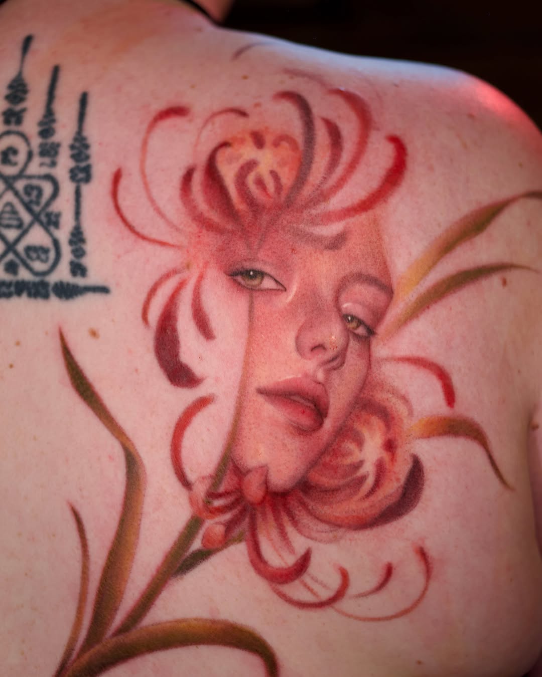Tattoo by @toki.tattoos โ realism, black_and_grey
