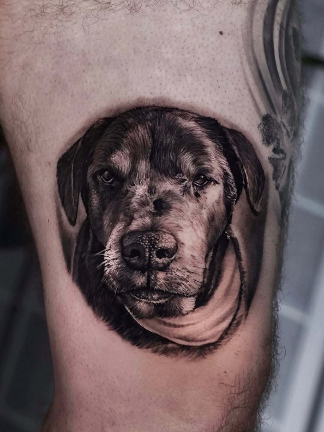 Tattoo by @tonyfranktattoos — realism, black_and_grey