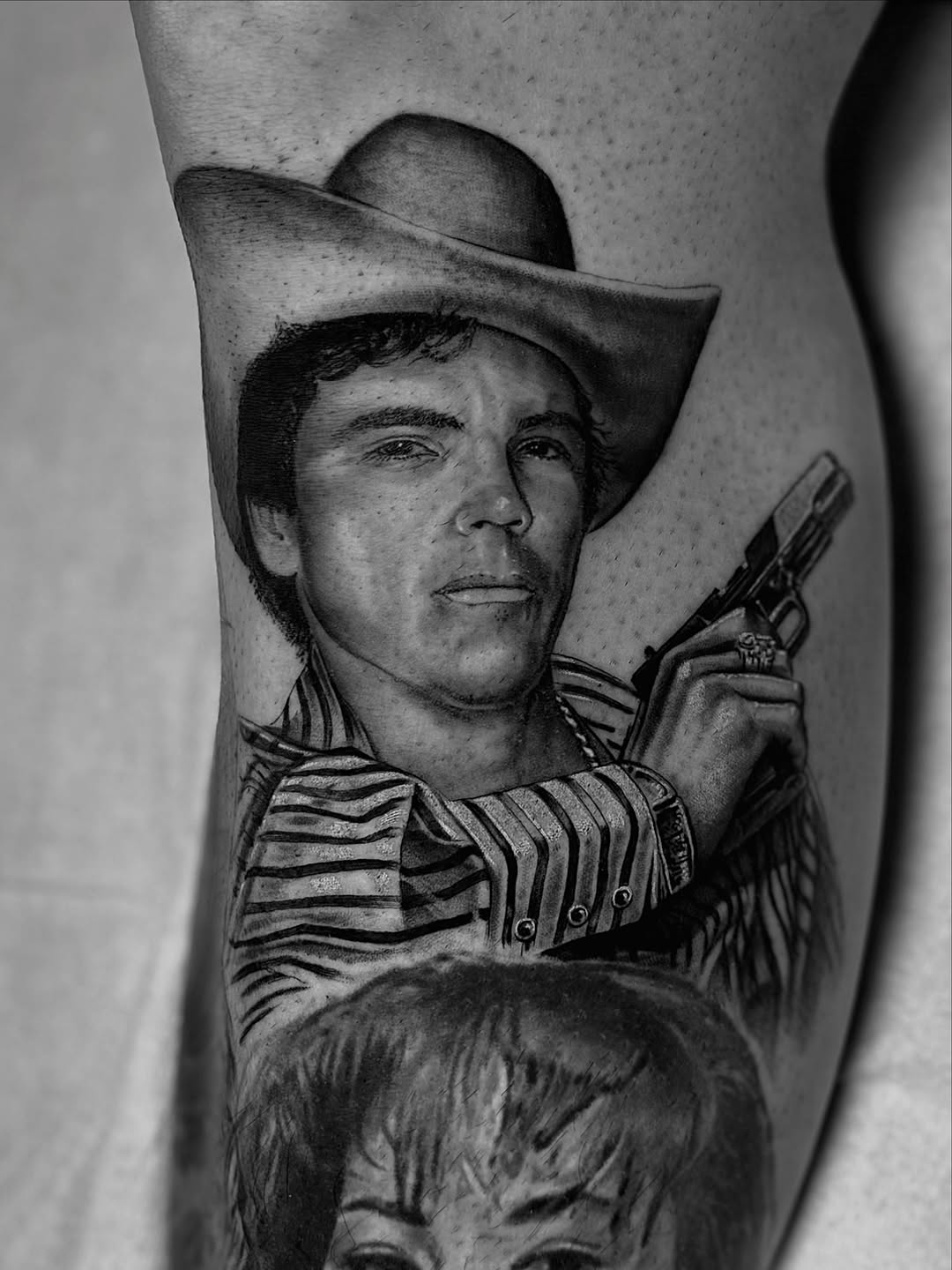 Tattoo by @ibanez773 โ realism, black_and_grey