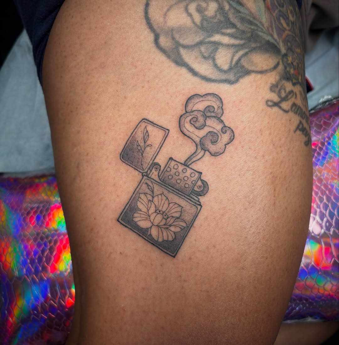 Tattoo by @heavychevytattoos β fine_line, black_and_grey