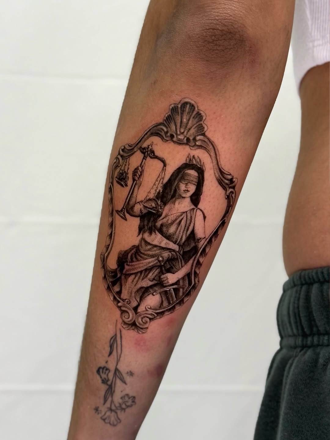 Tattoo by @ilovebluestattoos — black_and_grey, realism