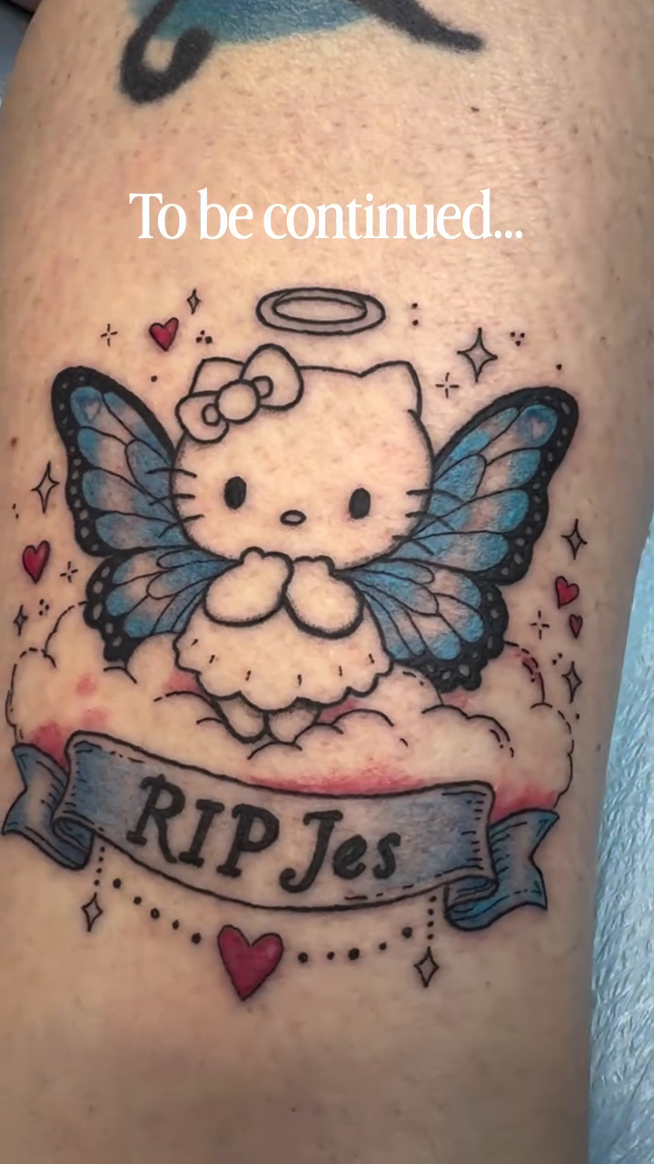 Tattoo by @adriennesmith.ink — fine_line, anime