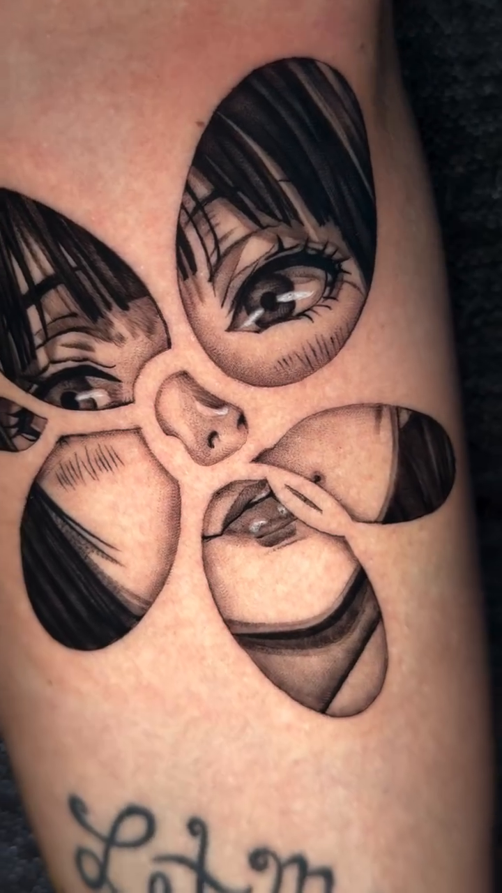 Tattoo by @trendellatattoos — fine_line, black_and_grey