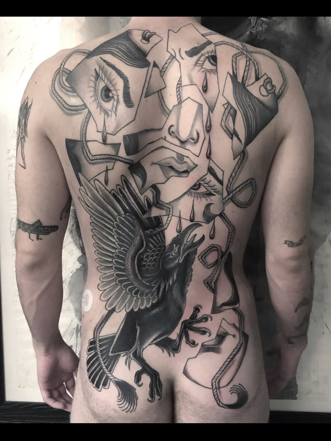 Tattoo by @ladywilson.tattoo โ black_and_grey, surrealism