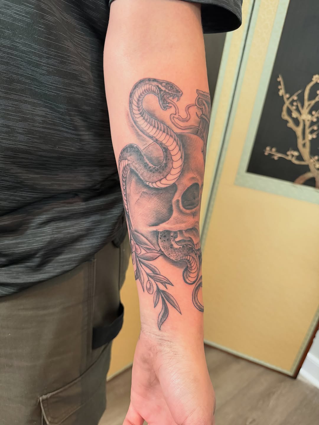Tattoo by @tattoos_by_dustin — black_and_grey, realism