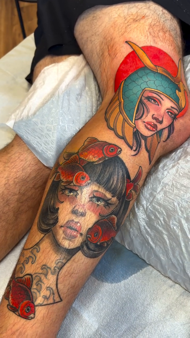 Tattoo by @hotmessnation — neo_traditional, japanese_irezumi
