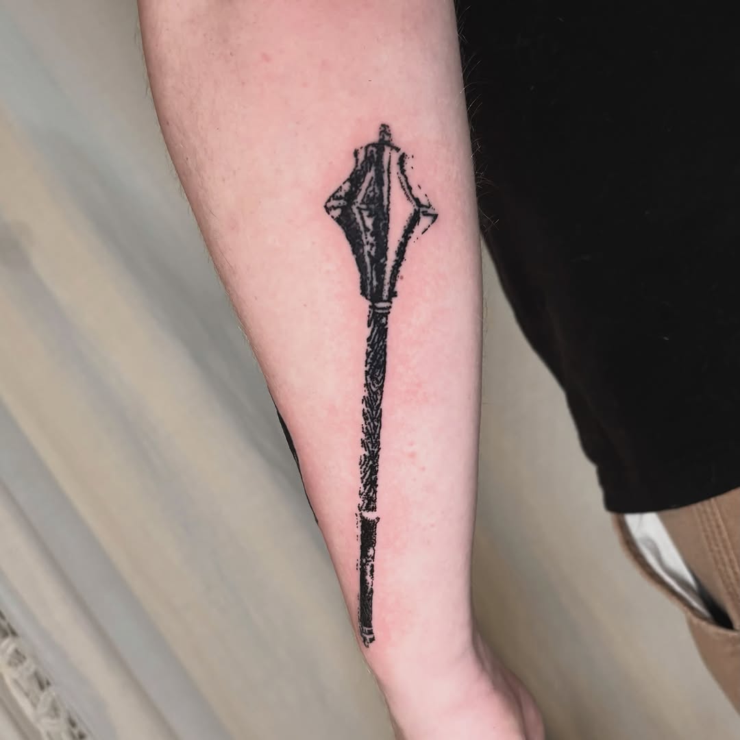 Tattoo by @threethornstattoo — blackwork