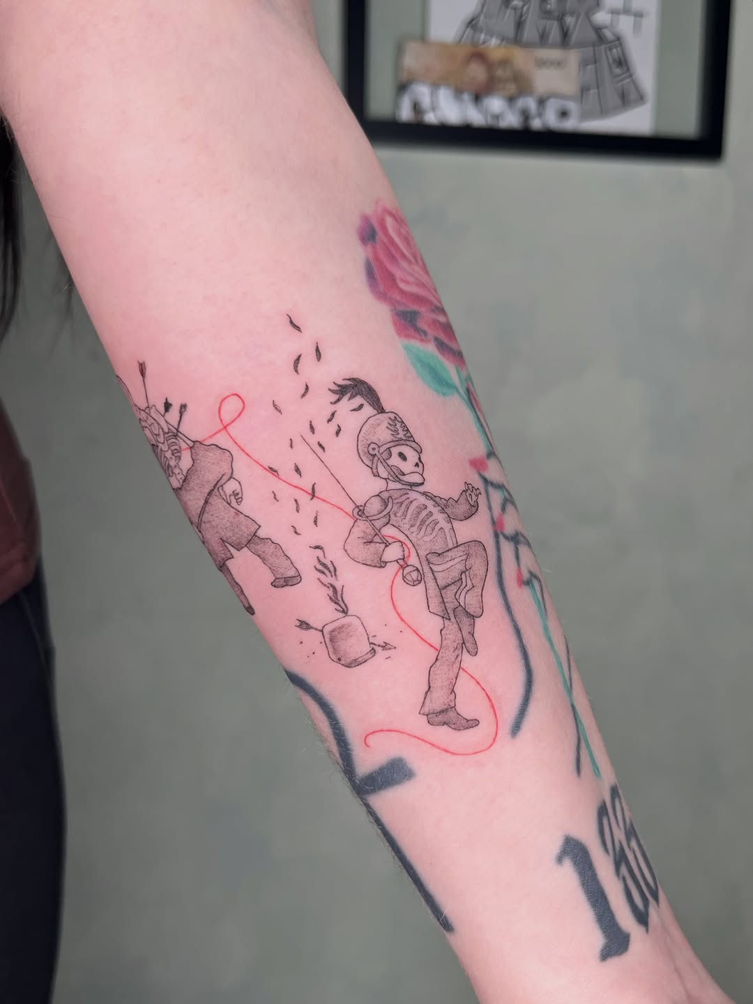 Tattoo by @kyramonterrosa — illustrative, fine_line