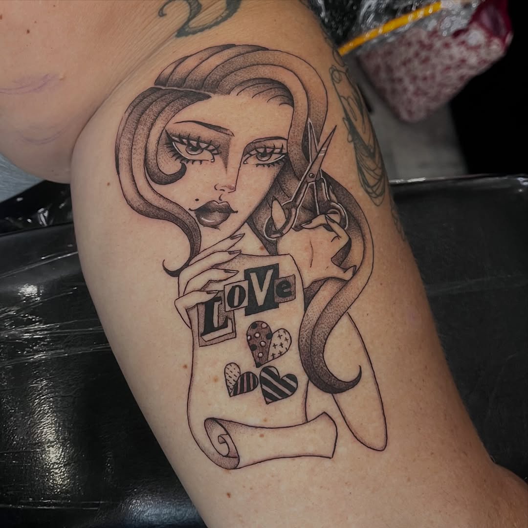 Tattoo by @inkprinc3ss — neo_traditional, lettering_script