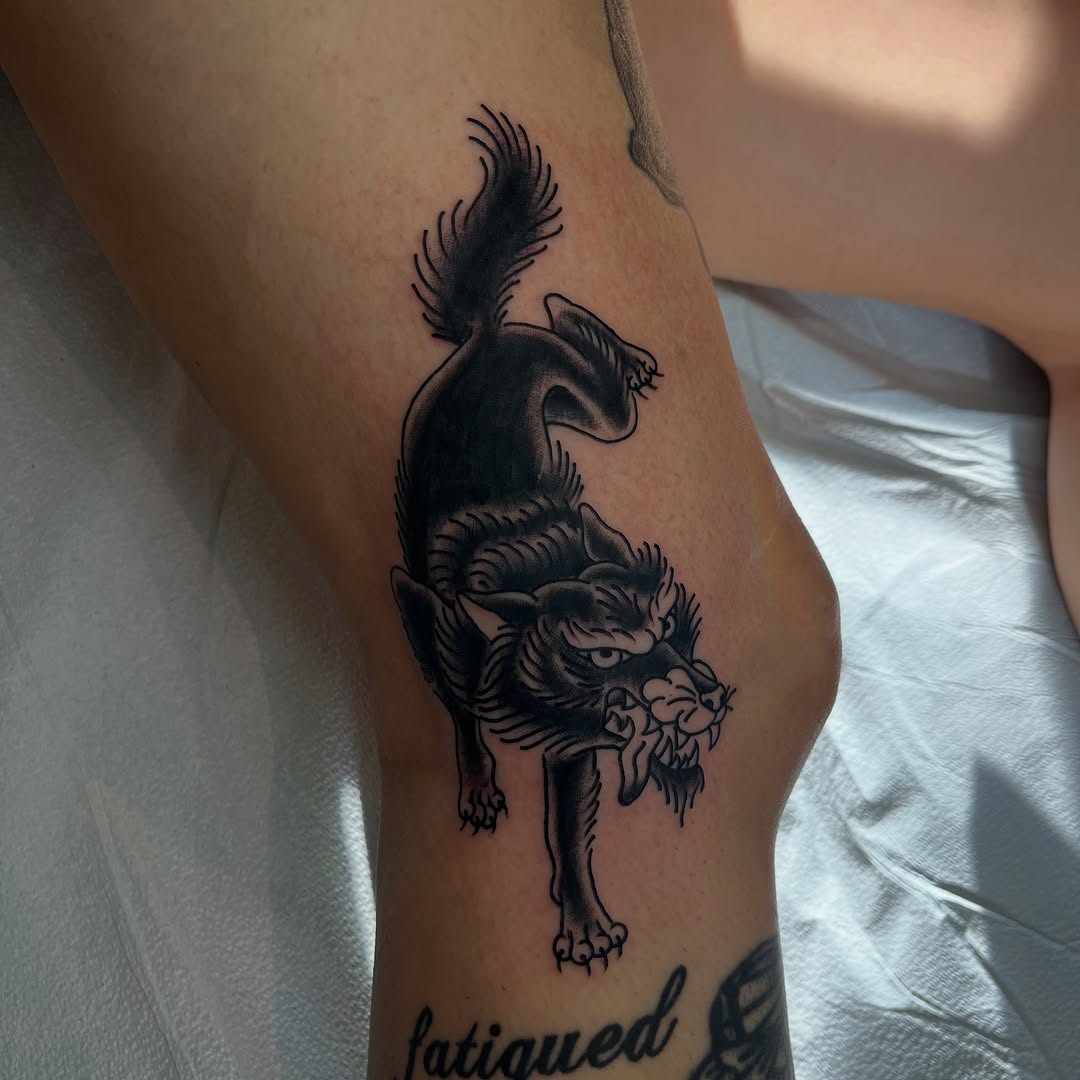 Tattoo by @kimberteatro — american_traditional, black_and_grey