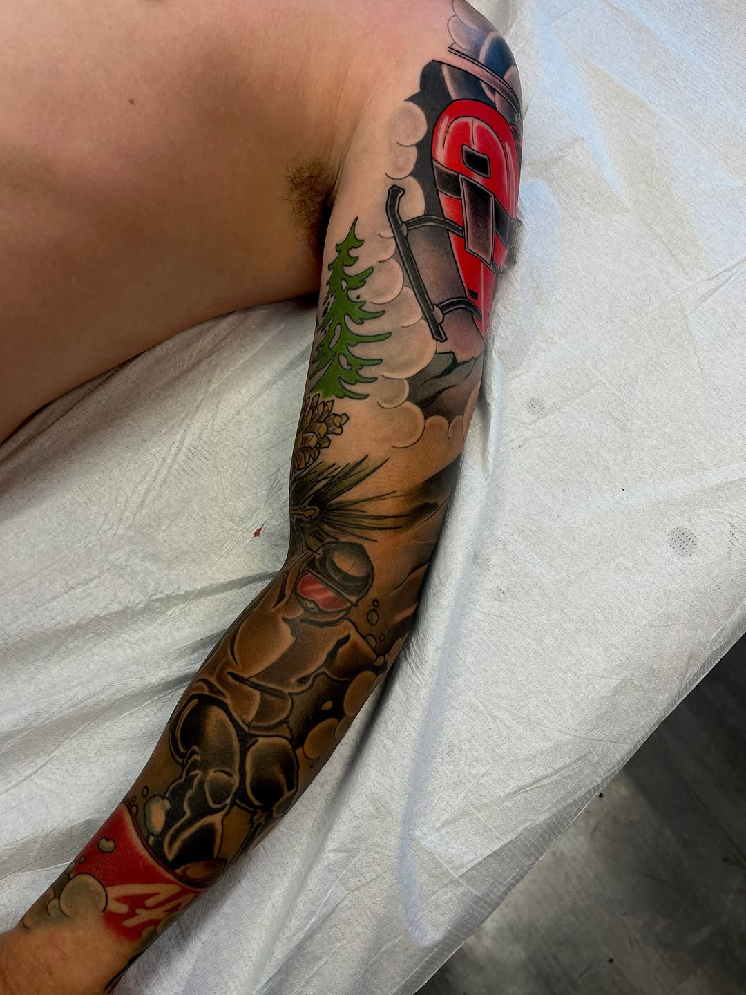 Tattoo by @mac.widow โ new_school, trash_polka