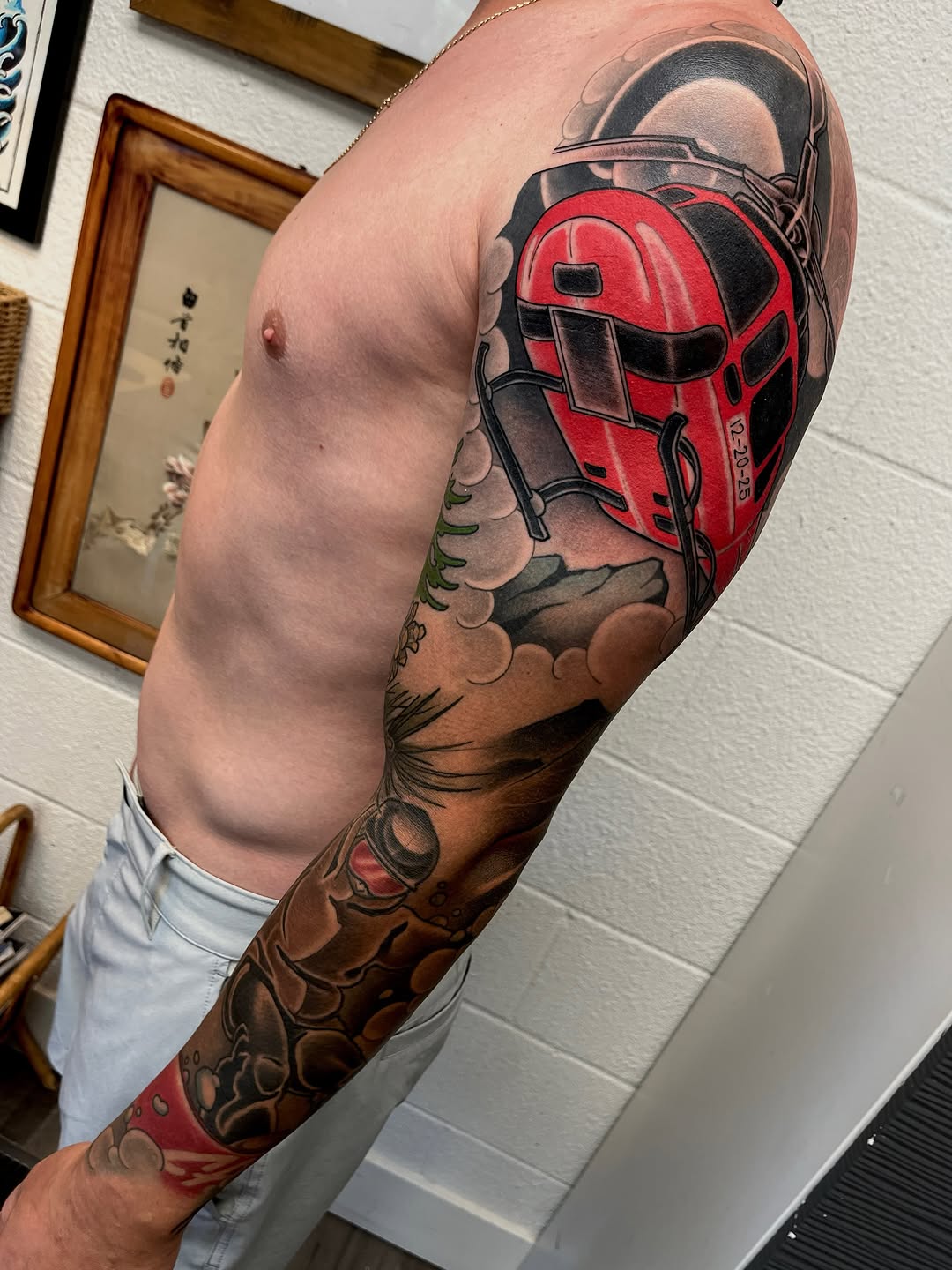 Tattoo by @mac.widow โ japanese_irezumi, black_and_grey