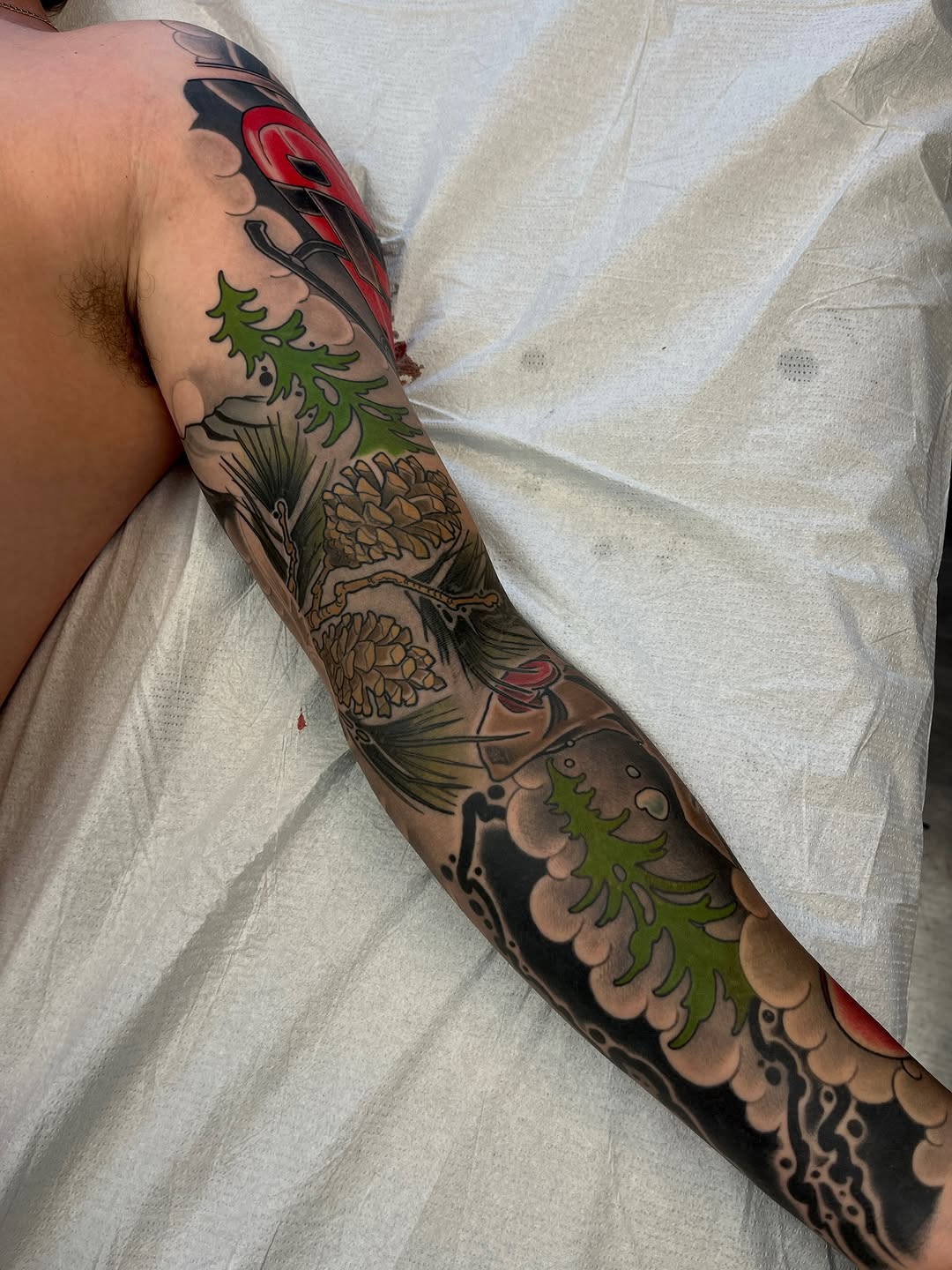 Tattoo by @mac.widow โ japanese_irezumi, black_and_grey