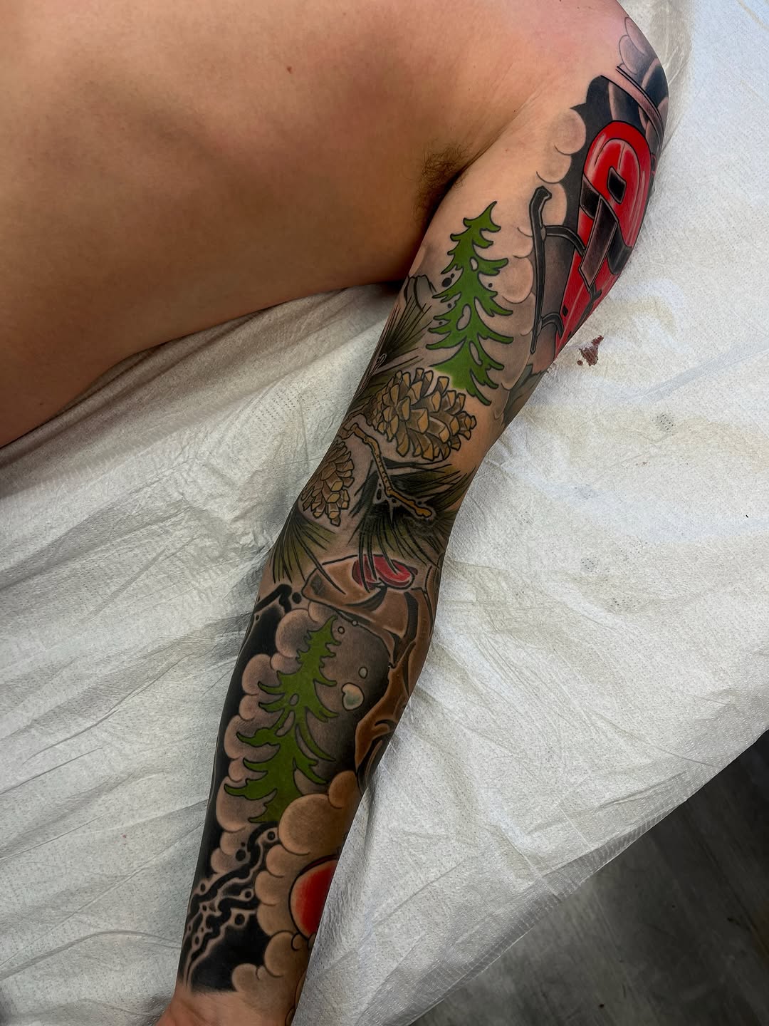 Tattoo by @mac.widow โ japanese_irezumi, black_and_grey