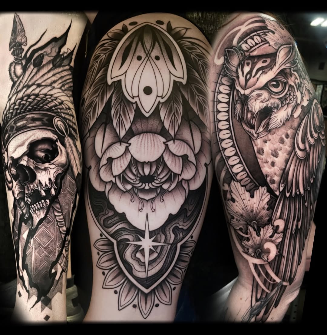 Tattoo by @hxc.tattoos — black_and_grey, realism