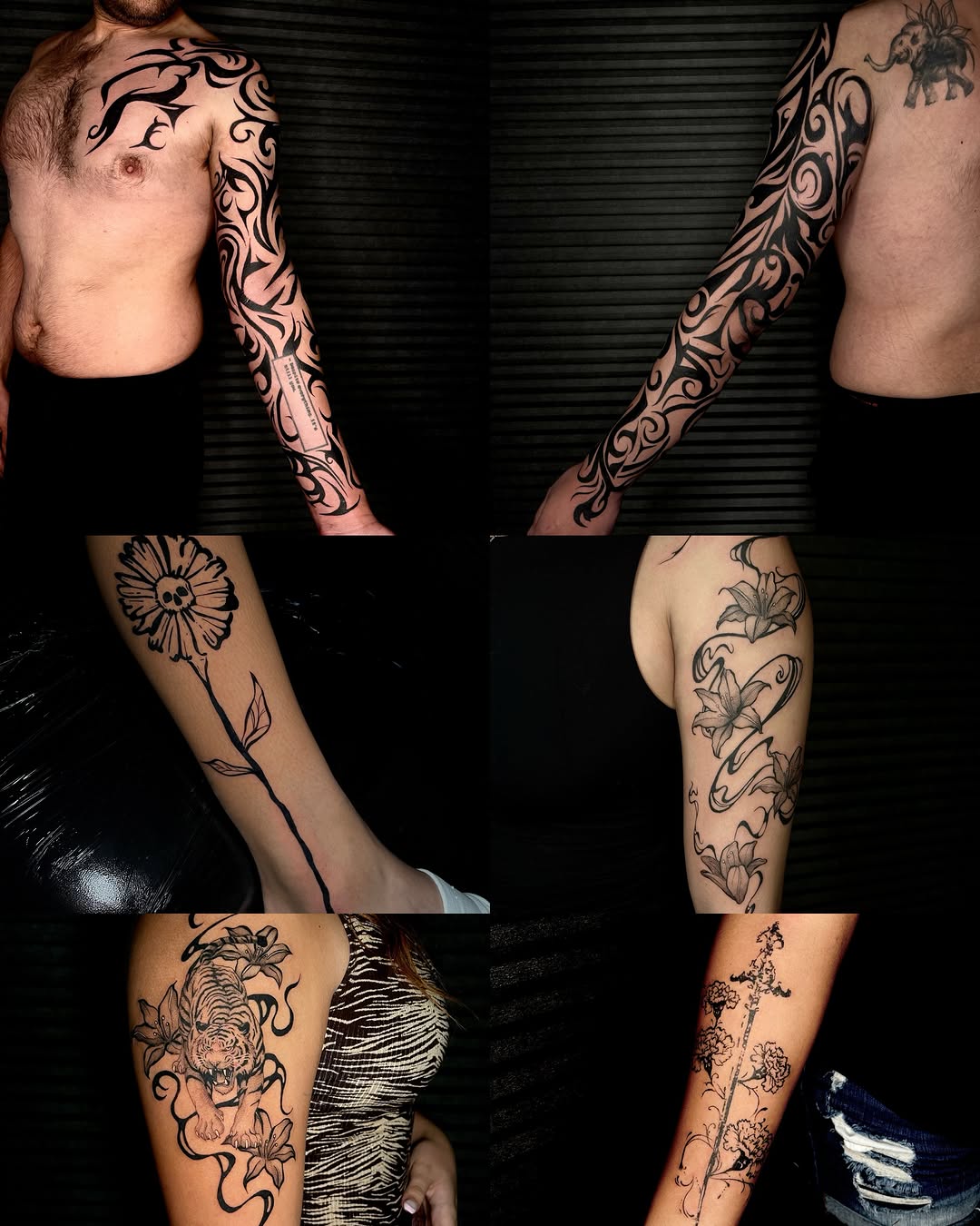 Tattoo by @casketdoodles — tribal, blackwork