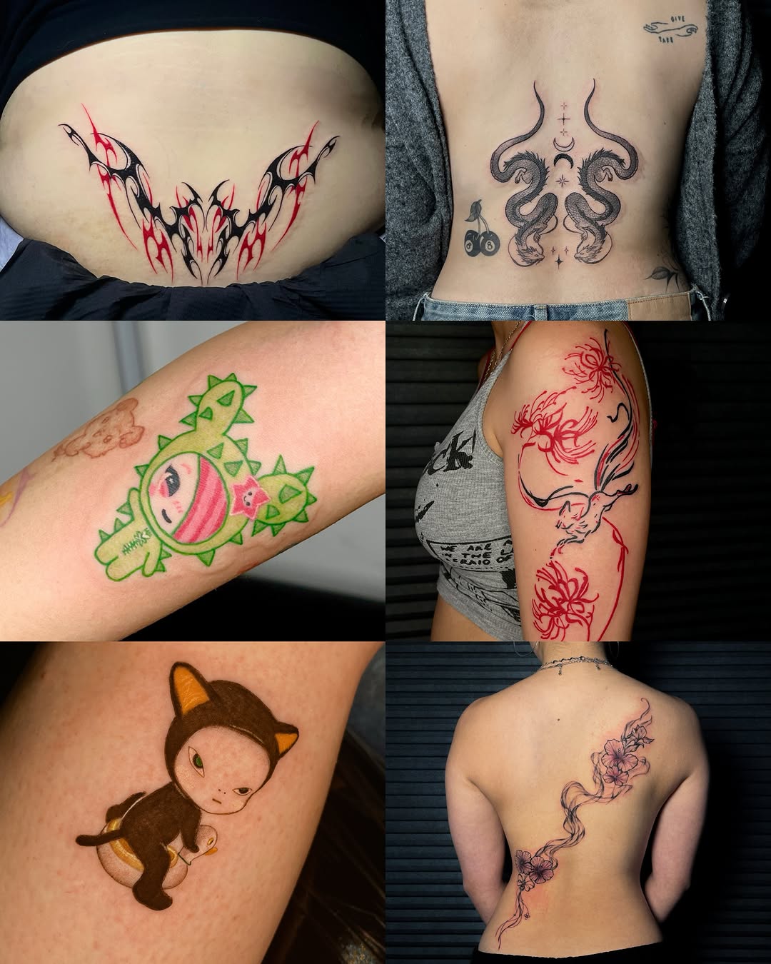 Tattoo by @casketdoodles — blackwork