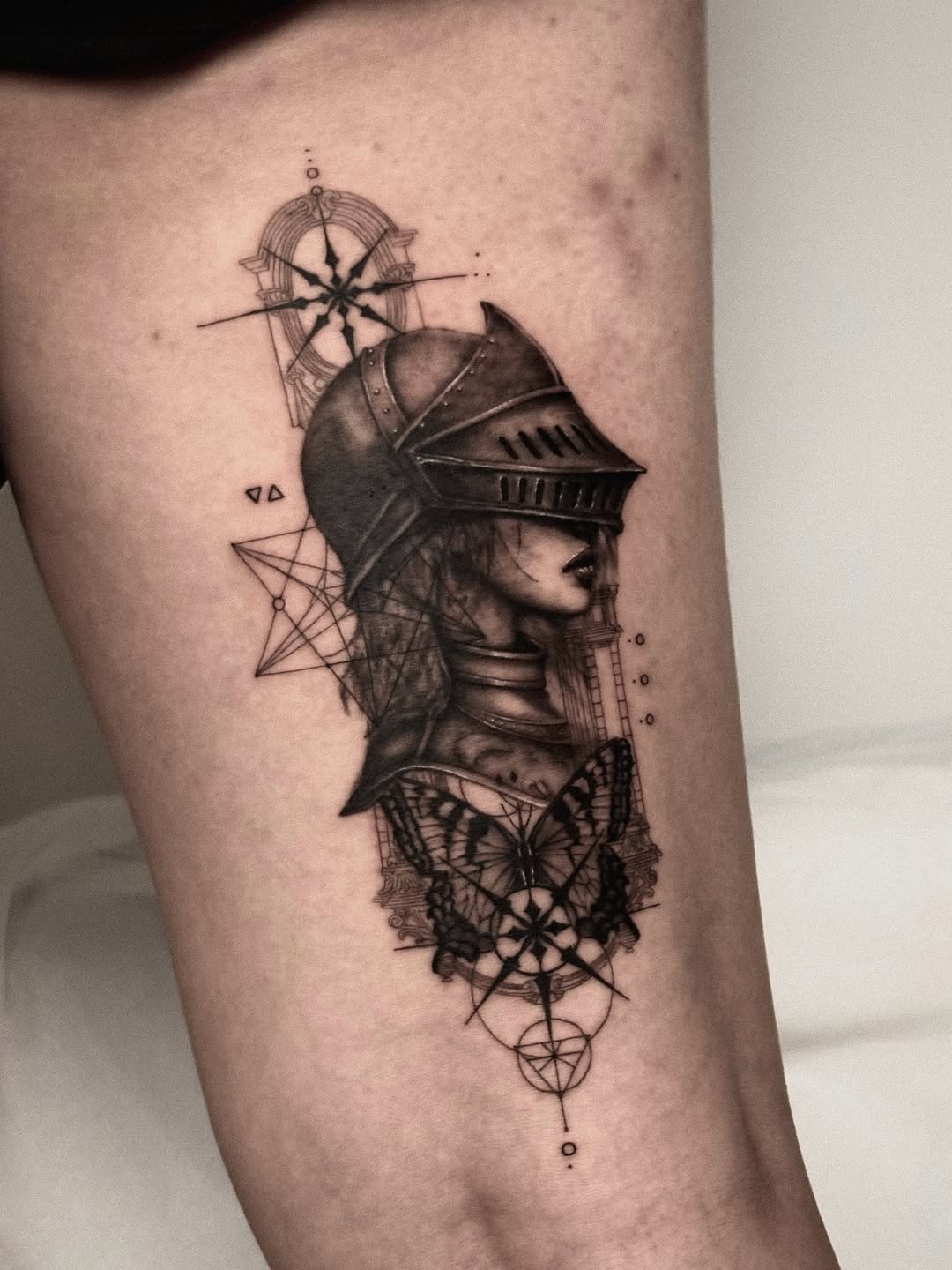 Tattoo by @seraph_gmt — realism, geometric