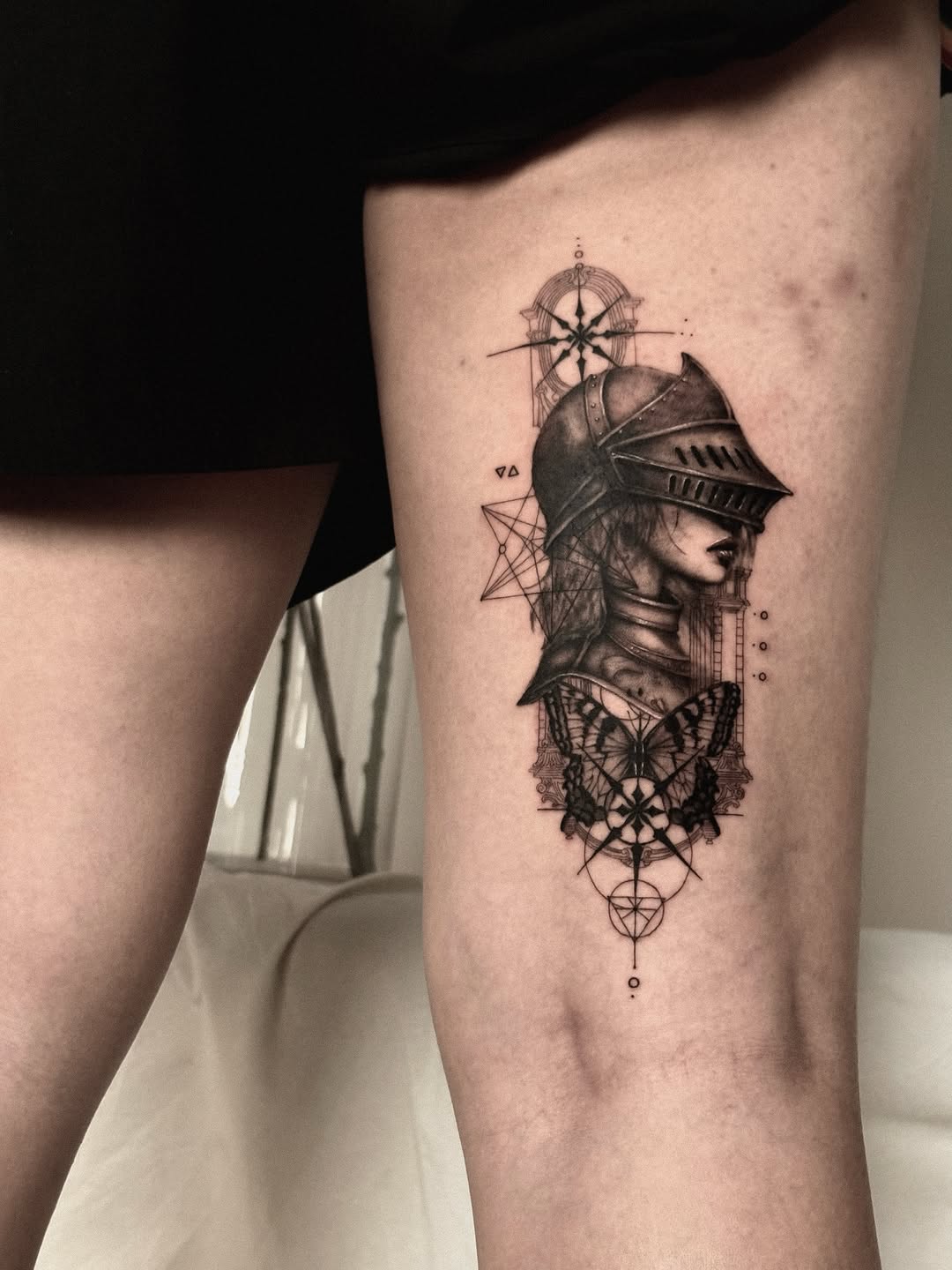 Tattoo by @seraph_gmt — black_and_grey, realism